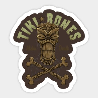 Tiki Bones Sticker